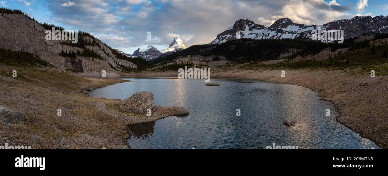 Iconic Mt Assiniboine Provincial Park near Banff Stock Photo Alamy