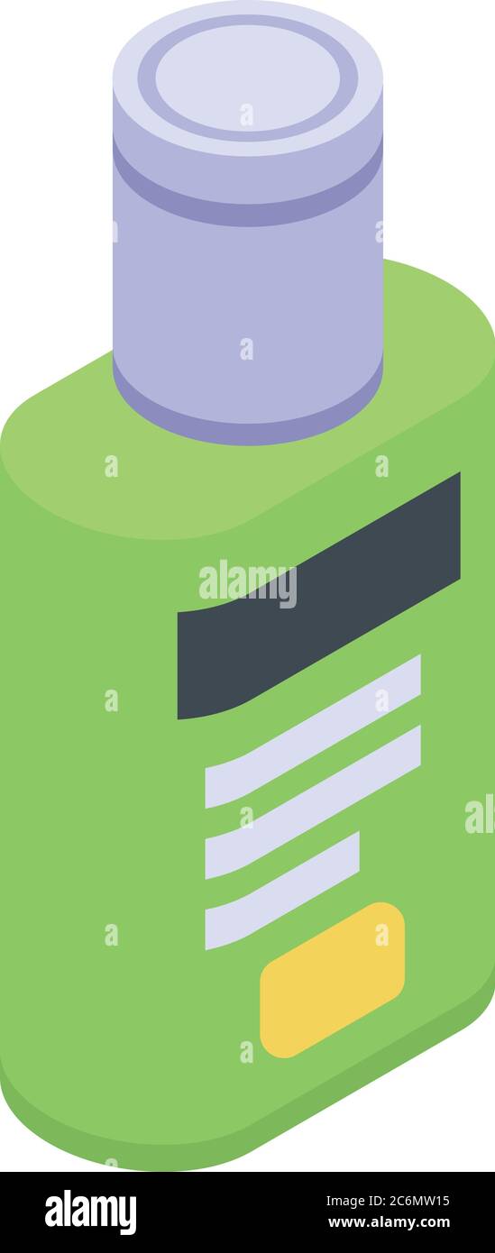 Antiseptic icon, isometric style Stock Vector