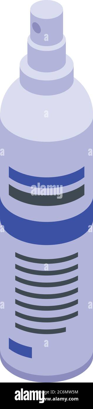 Clean spray antiseptic icon, isometric style Stock Vector