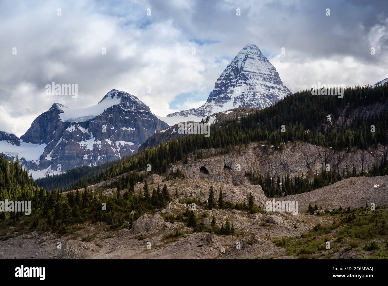 Iconic Mt Assiniboine Provincial Park near Banff Stock Photo Alamy