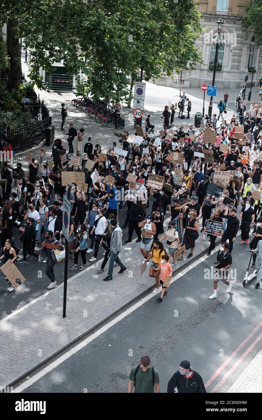 All Black Lives Matter March Through London June 29th Stock Photo - Alamy