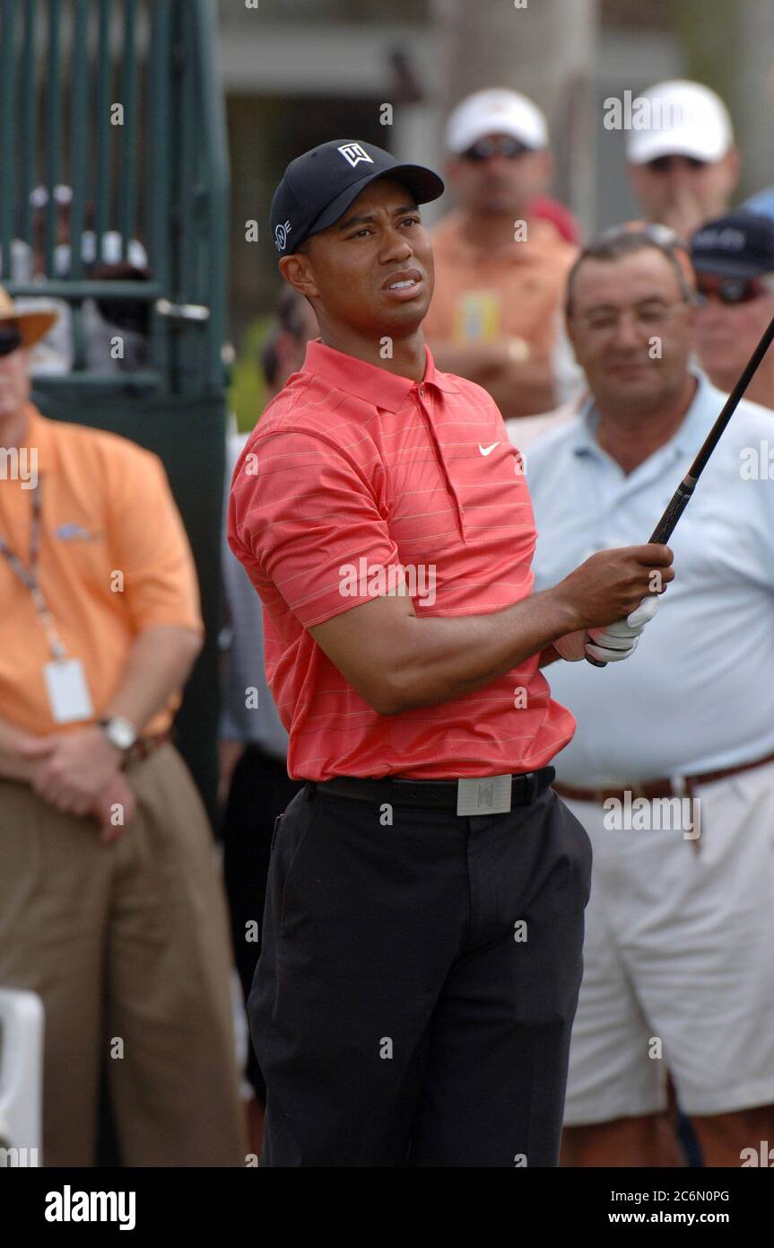 MIAMI, FL-MARCH: Tiger Woods at the Ford Championship at Doral for the ...