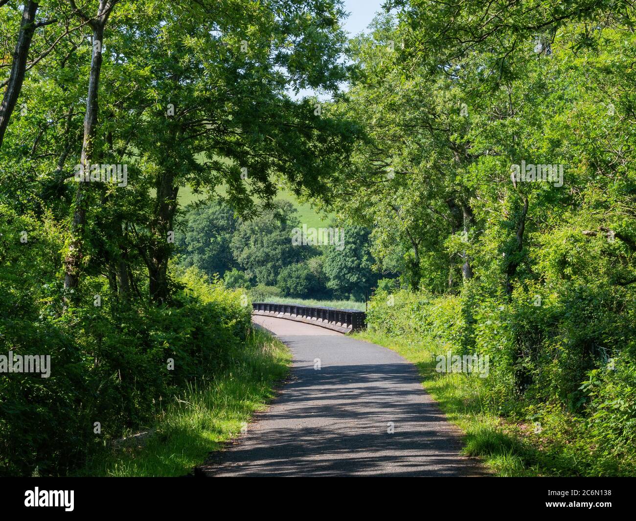 The Iron Bridge, Bideford, Devon, on the Tarka Trail Stock Photo Alamy