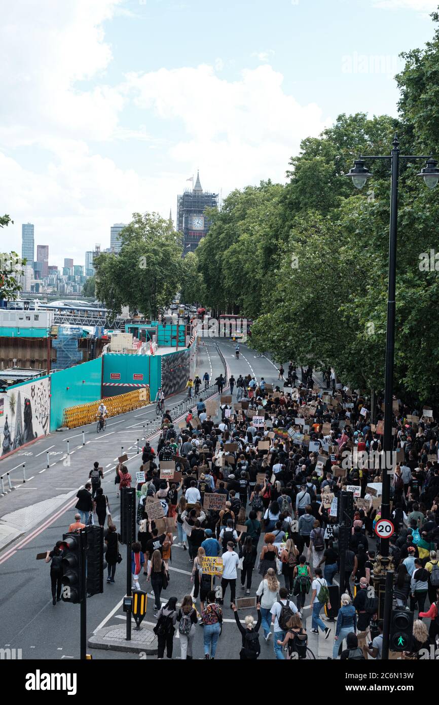 All Black Lives Matter March Through London June 29th Stock Photo - Alamy