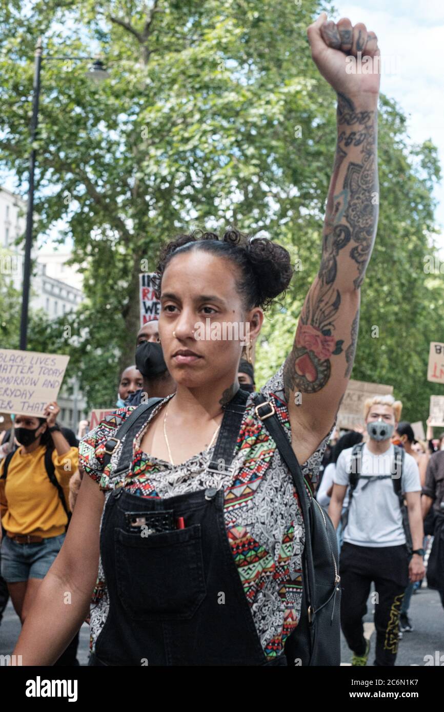 All Black Lives Matter March Through London June 29th Stock Photo - Alamy