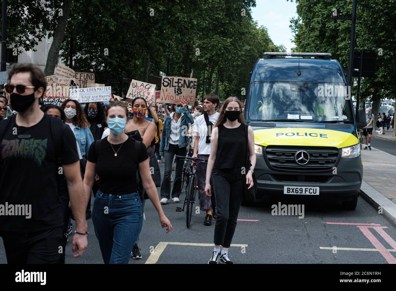 All Black Lives Matter March Through London June 29th Stock Photo - Alamy