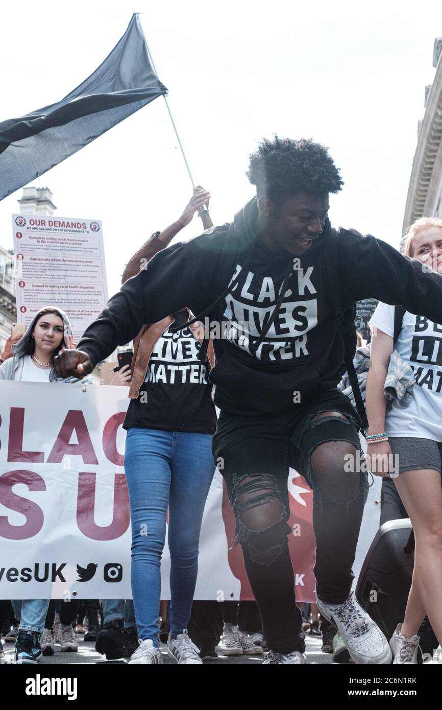 All Black Lives Matter March Through London June 29th Stock Photo - Alamy
