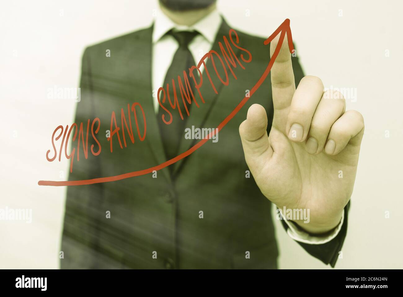 Text sign showing Signs And Symptoms. Business photo showcasing ...