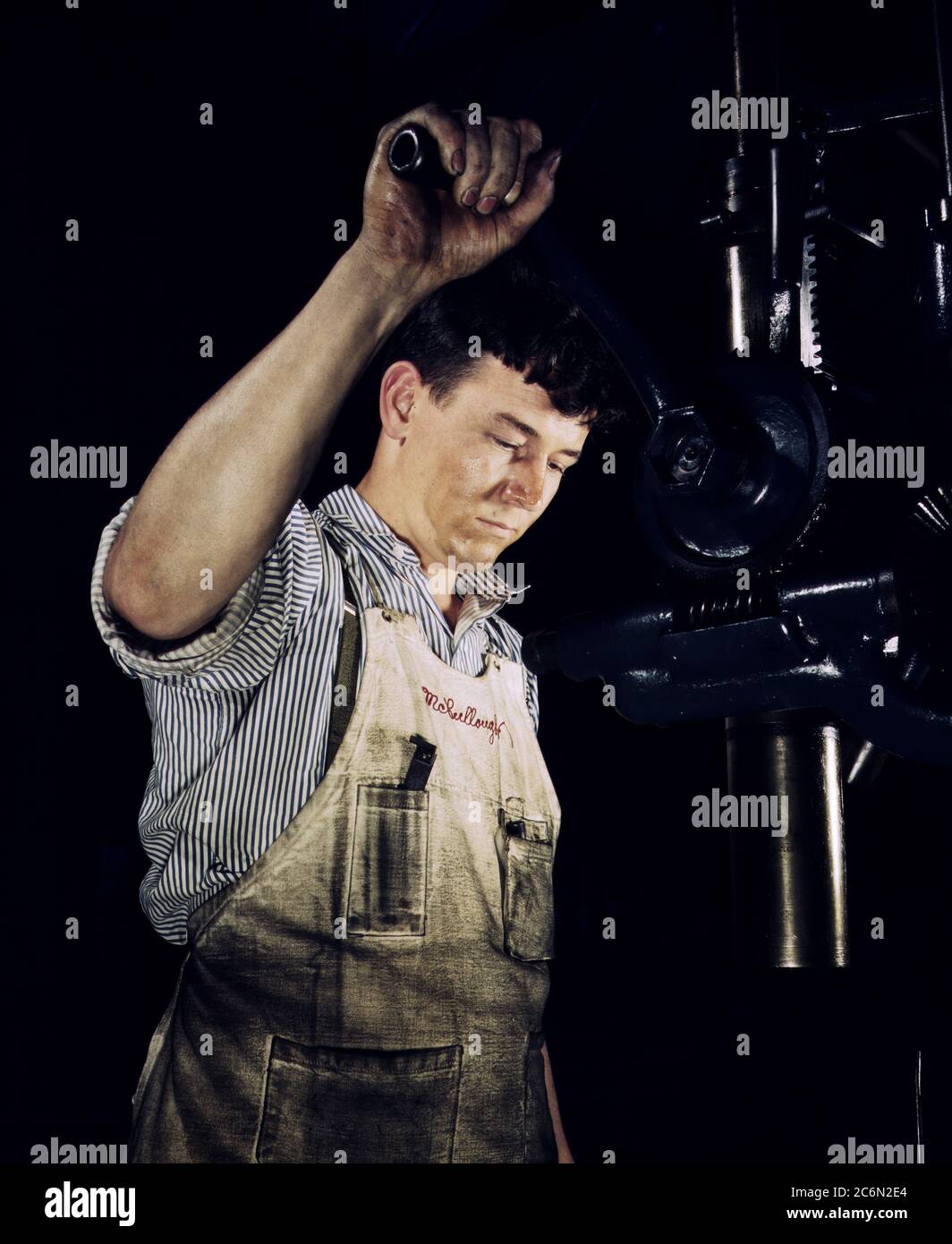 Drill press operator, Allegheny Ludlum Steel[e] Corp., Brackenridge, Pa