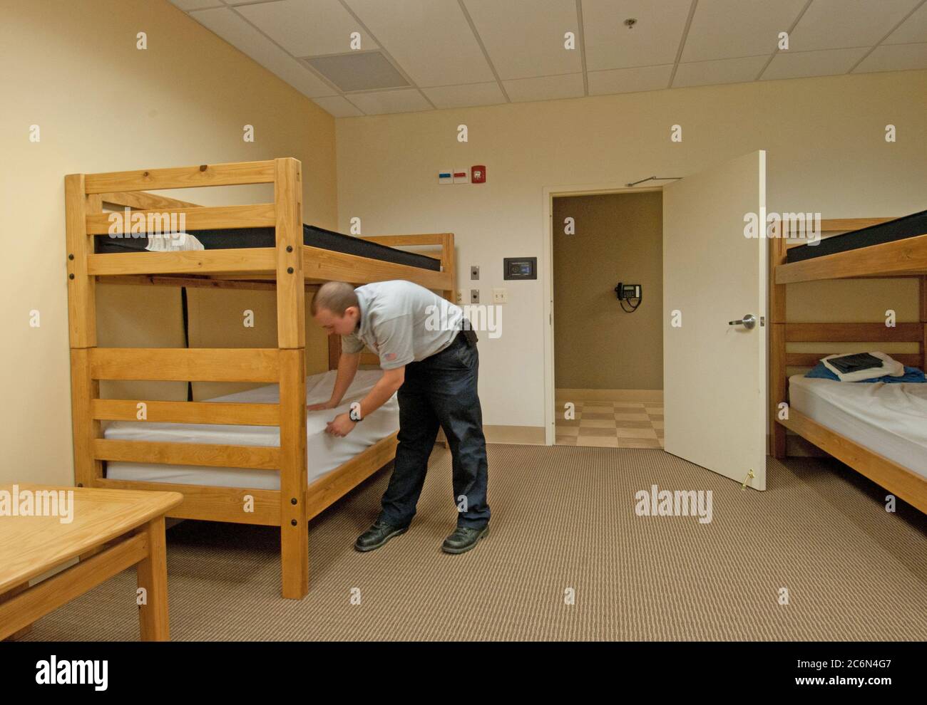 Fire department bunk bed hires stock photography and images Alamy