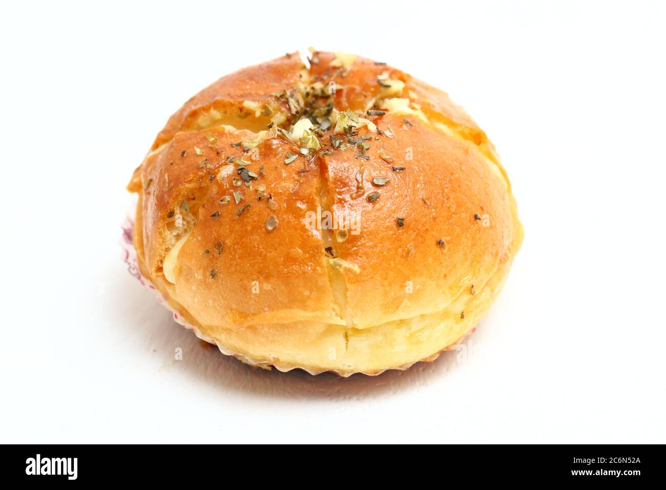 Korean Garlic Cheese Bread isolated on white background Stock Photo Alamy