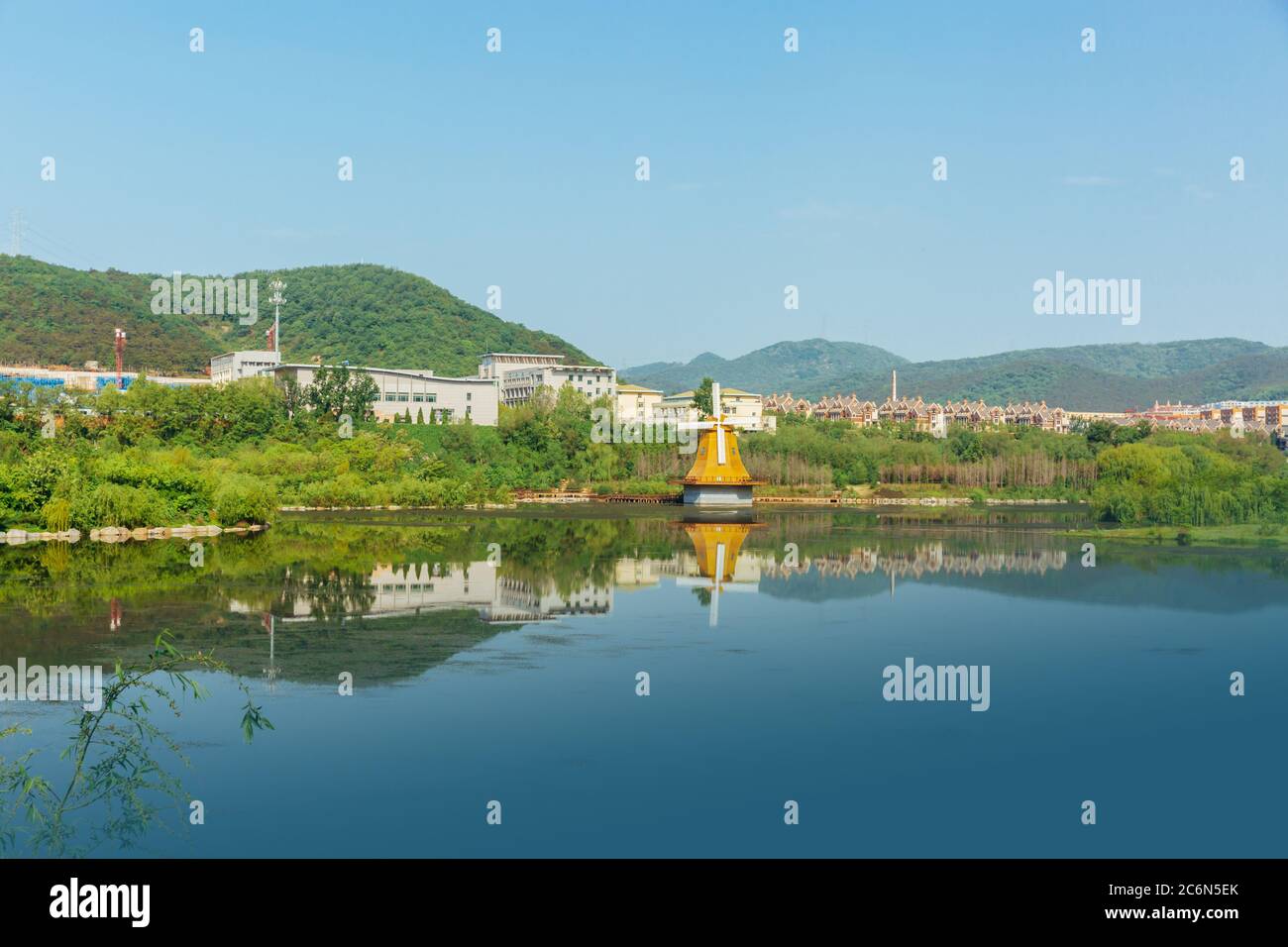 Summer outdoor in Xishan Lake, Dalian, China Stock Photo