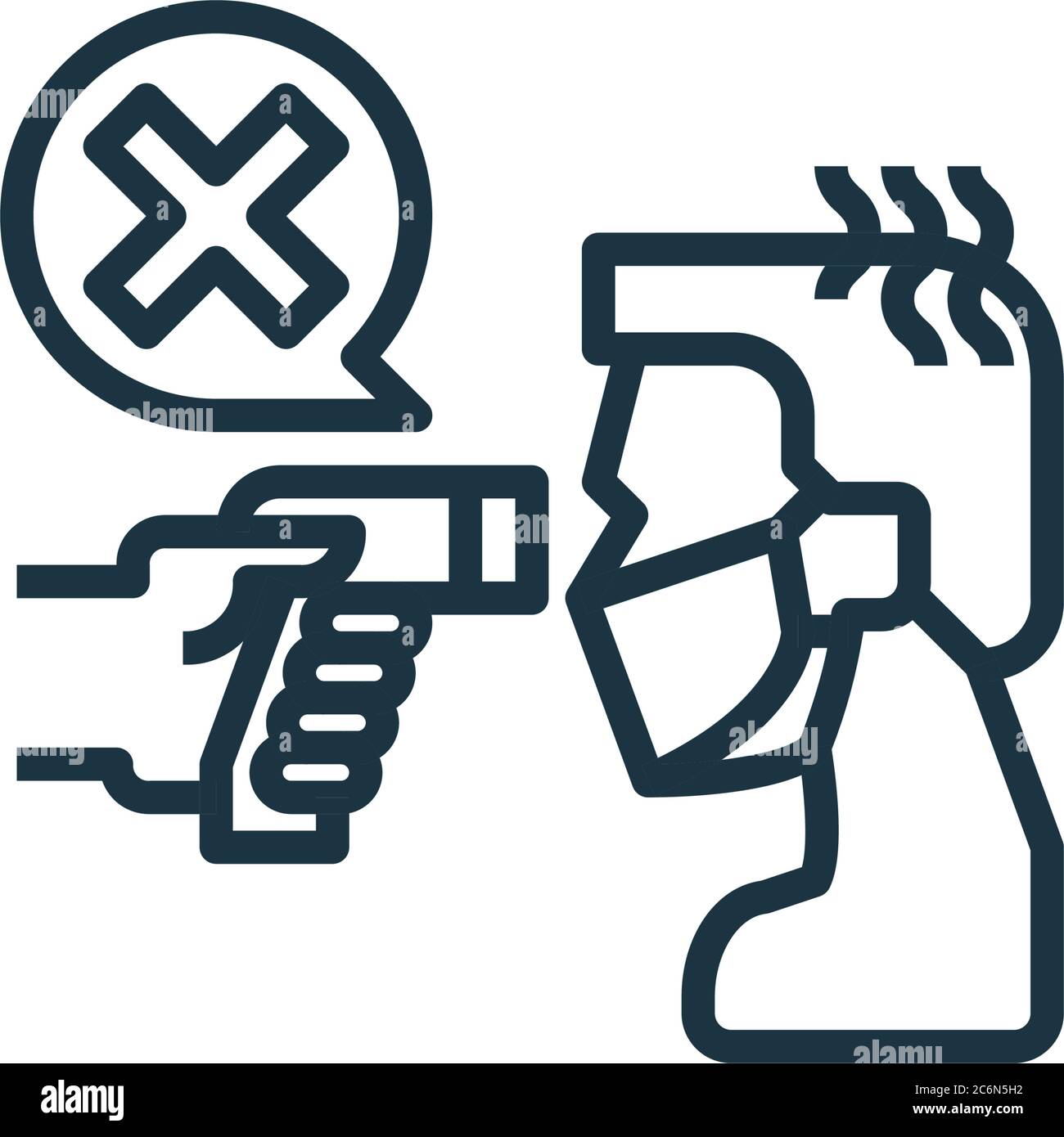 fever vector icon. fever editable stroke. fever linear symbol for use ...