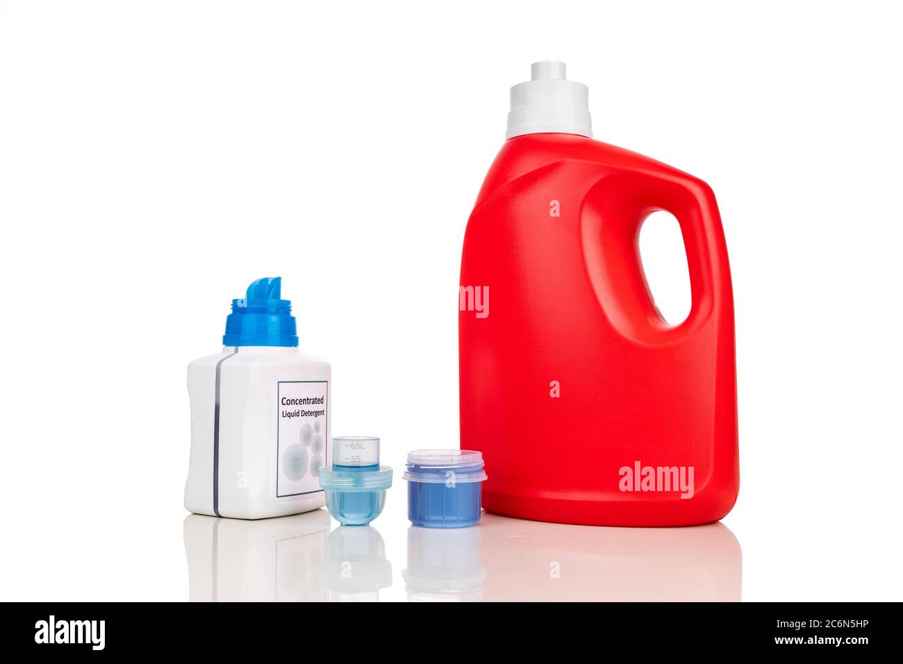 Comparison of regular and concentrated laundry liquid detergent against