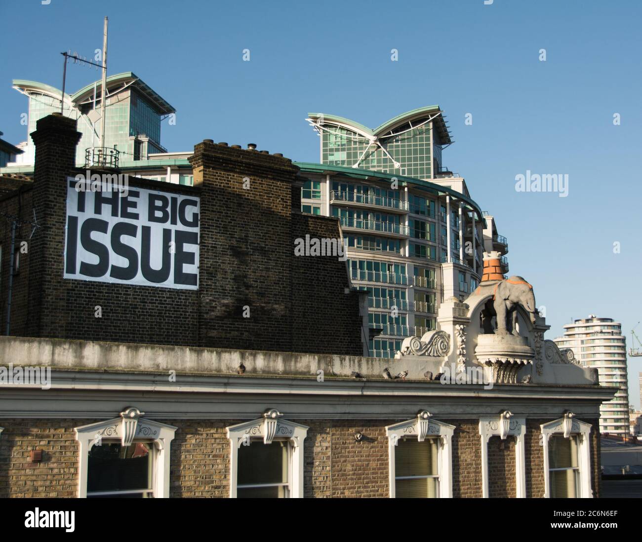 The Big Issue Magazine headquarters and offices, from Vauxhall Station
