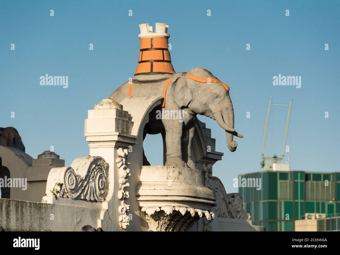 The Elephant and Castle statue on top of The Big Issue magazine