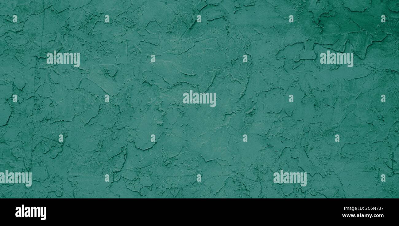 cyan rusty look wall abstract grunge background. Stock Photo
