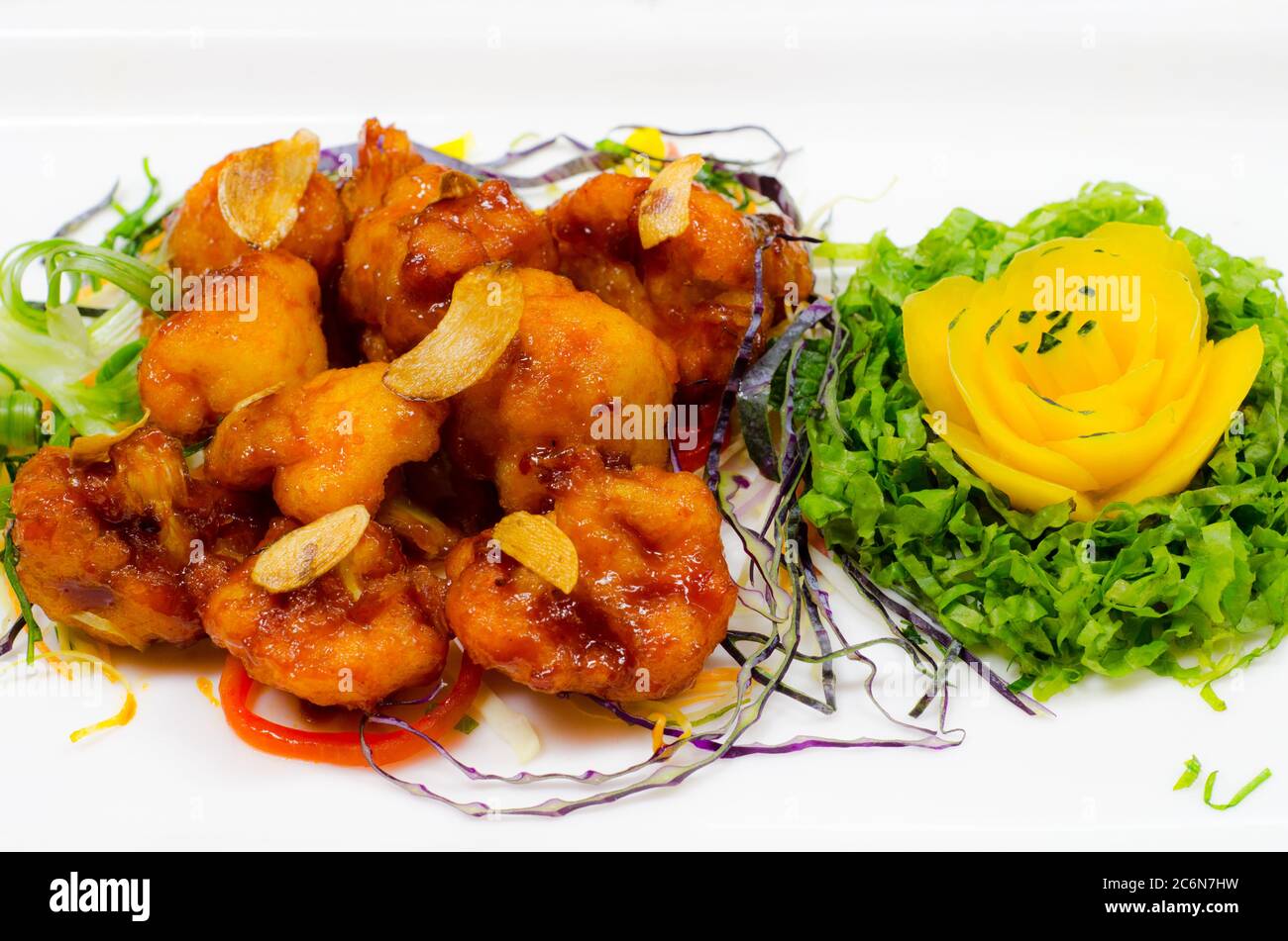 Tasty food with great presentation Stock Photo