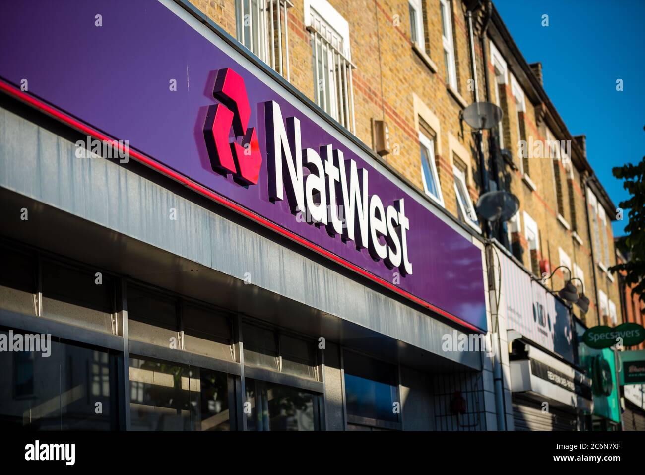 Shops on High Street North, East Ham, London Stock Photo Alamy