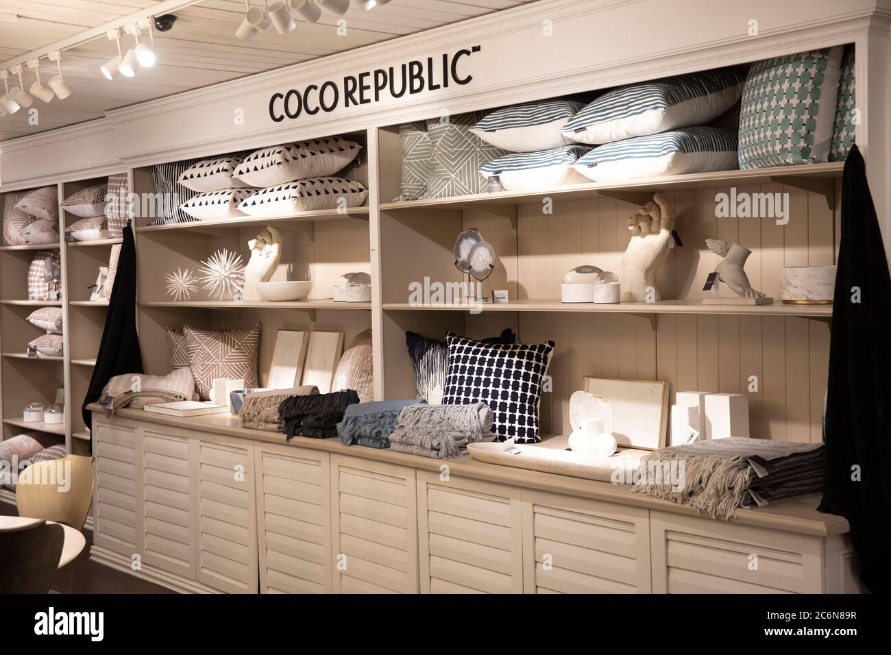 Coco republic furniture store in St Leonards Sydney interior with