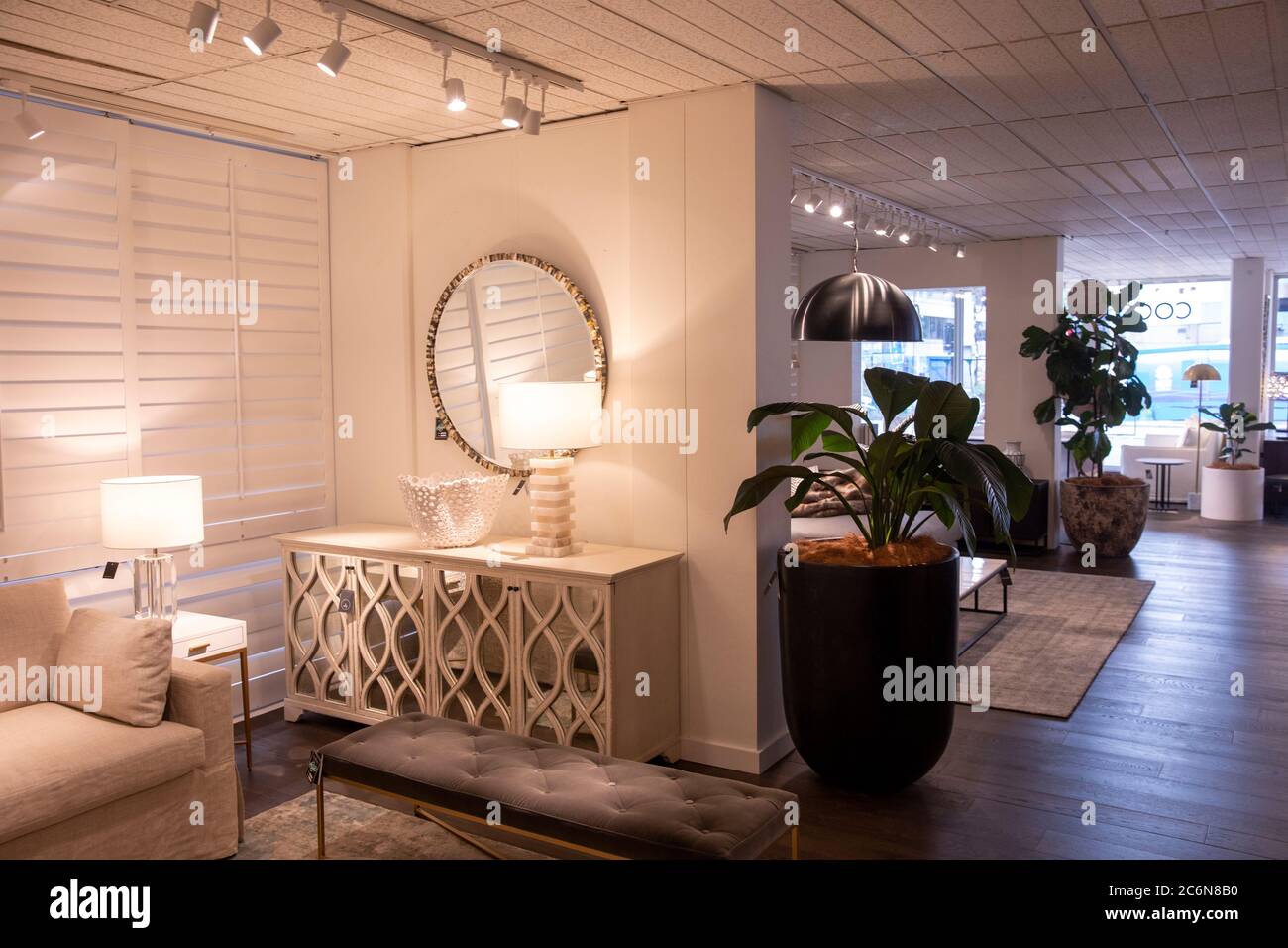 Coco republic furniture store in St Leonards Sydney interior with