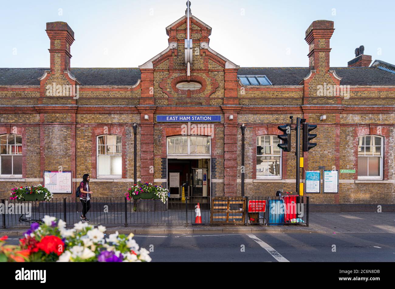 Outside East Ham Tube Station, London Stock Photo Alamy