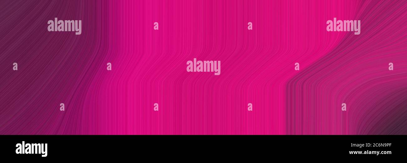 abstract artistic horizontal header with medium violet red, old mauve ...