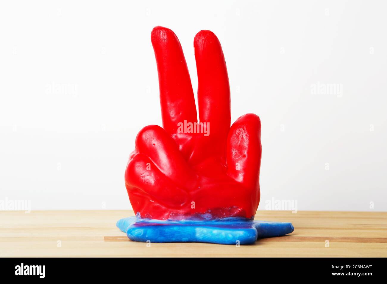 handplay. Wax Hand. Hand shaped candle Stock Photo Alamy
