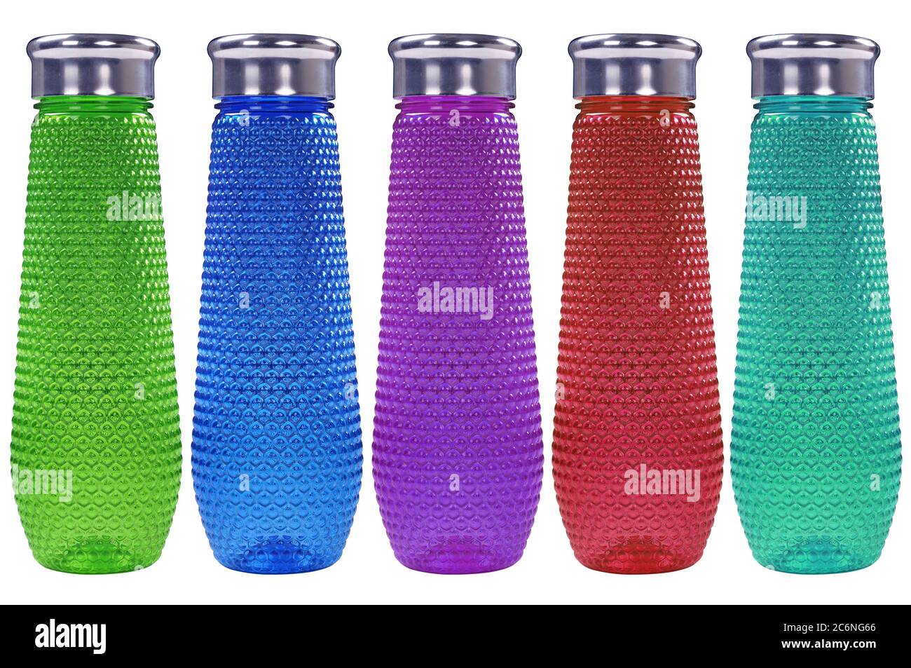 colorful Plastic bottles Stock Photo