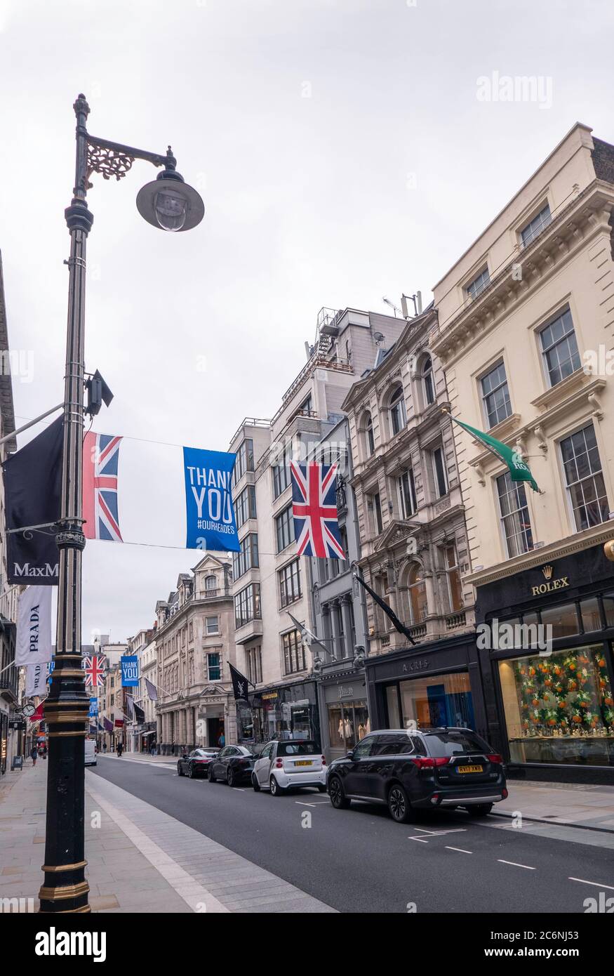 London. November 2018. A View Of New Bond Street In Mayfair In London Stock  Photo, Picture and Royalty Free Image. Image 120452481.
