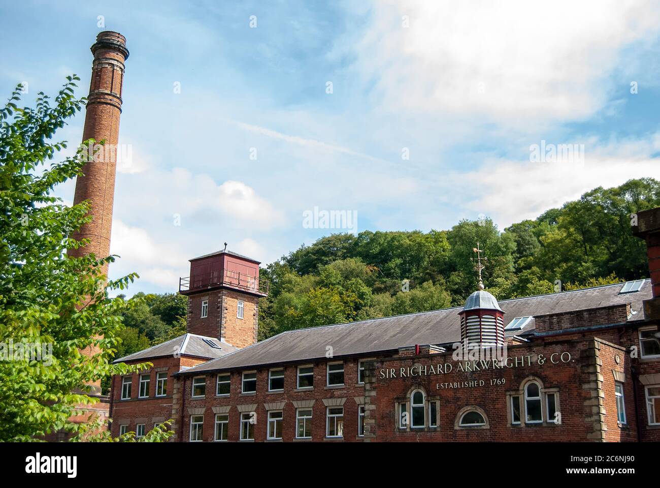 The historic Masson Mills near Matlock in Derbyshire, UK Stock Photo ...