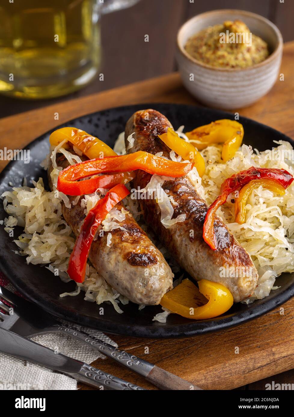 Bratwurst sauerkraut hires stock photography and images Alamy