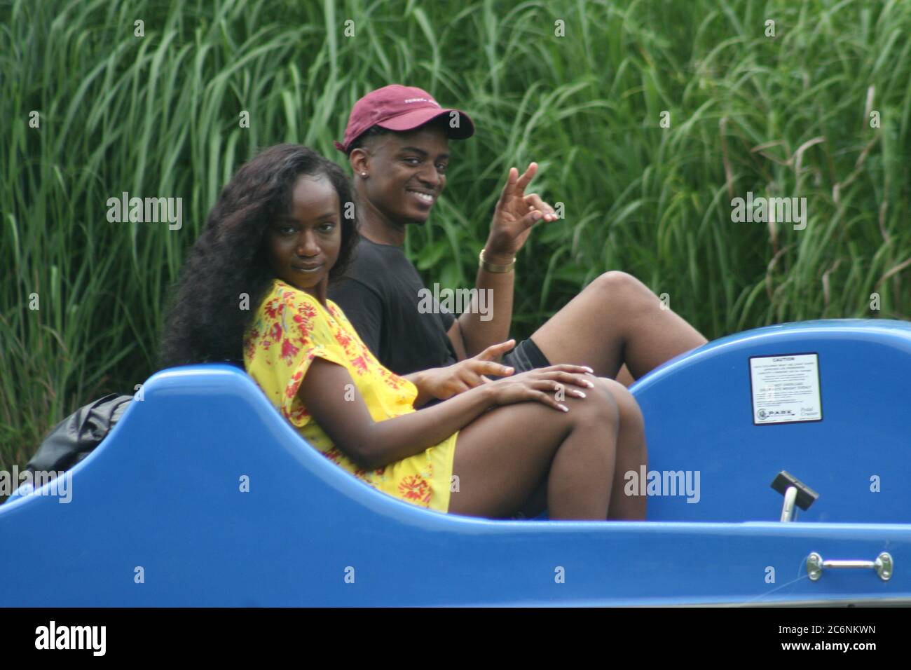 Couple in the pedal boat hires stock photography and images Alamy