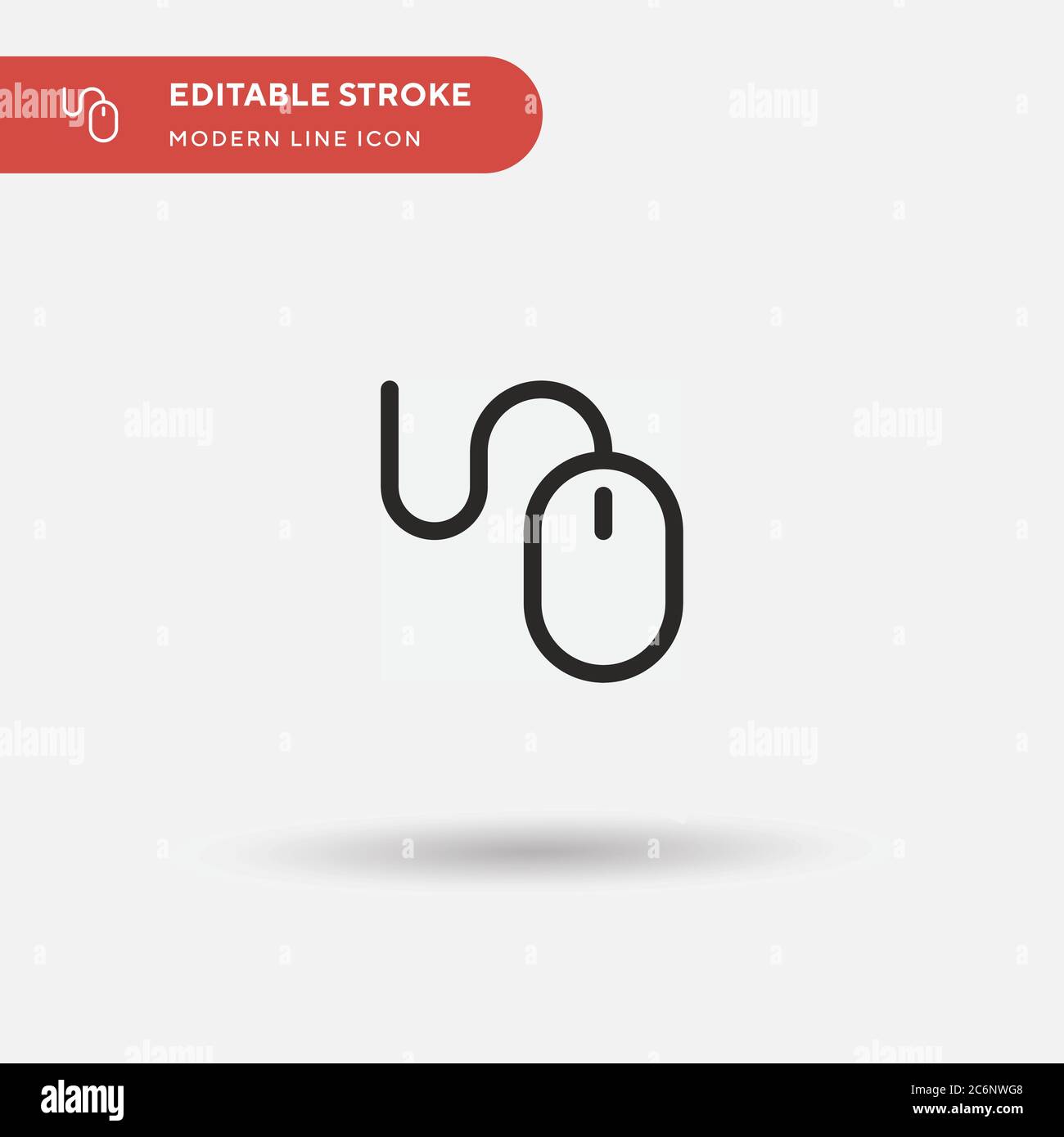 Mouse Simple vector icon. Illustration symbol design template for web ...