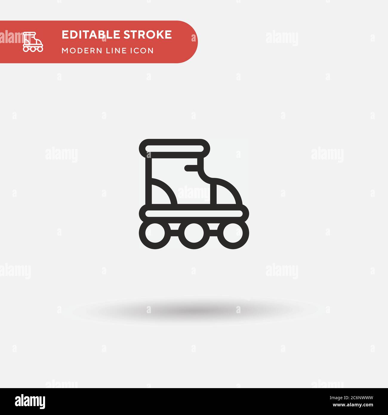 Roller Simple vector icon. Illustration symbol design template for web ...