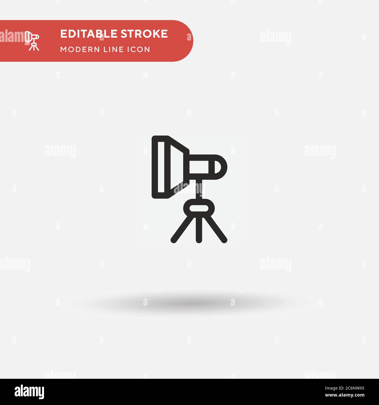 Light Simple vector icon. Illustration symbol design template for web ...