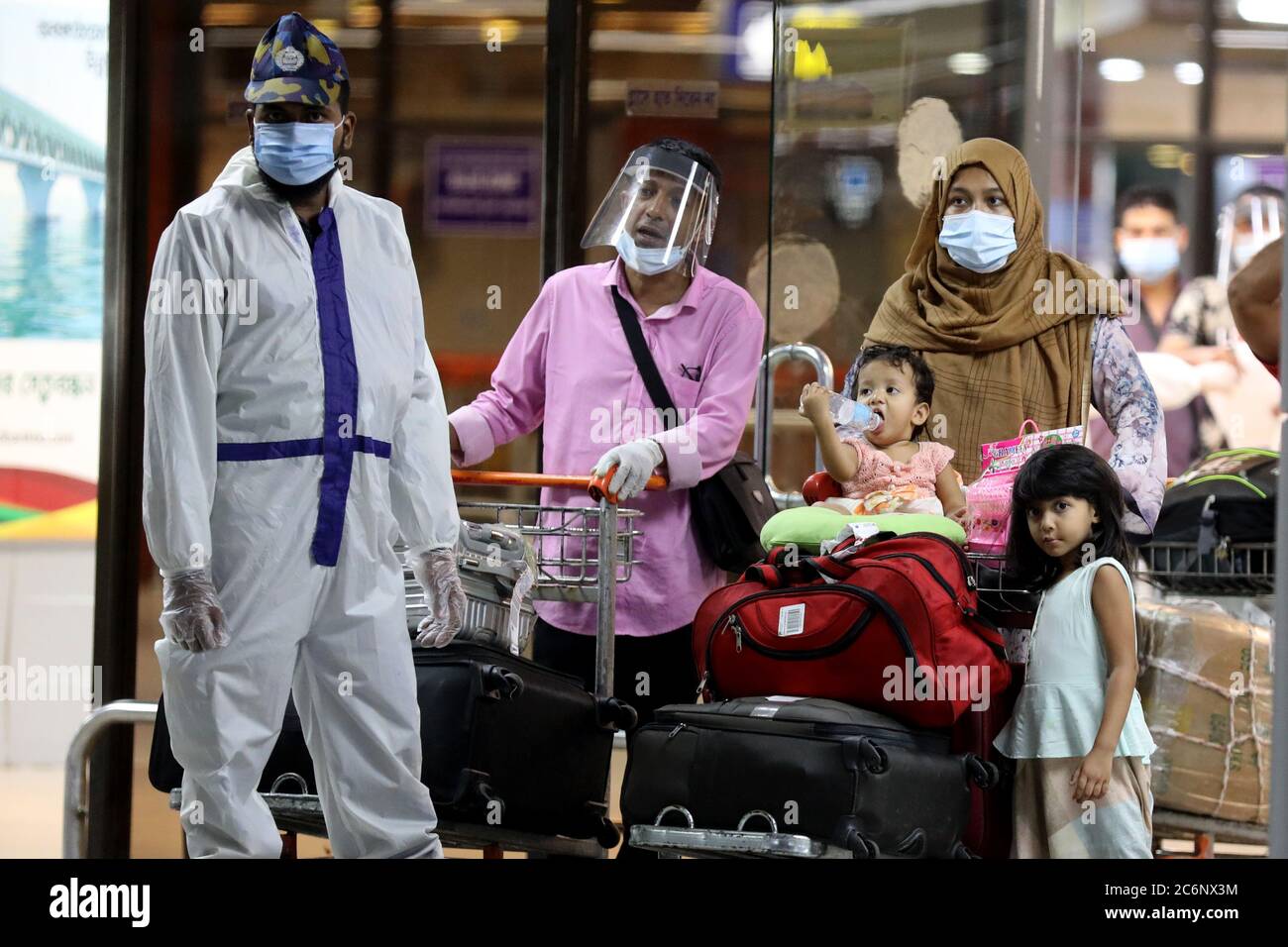 Dhaka, Bangladesh July 10, 2020 Denied entry to Italy, Bangladeshi