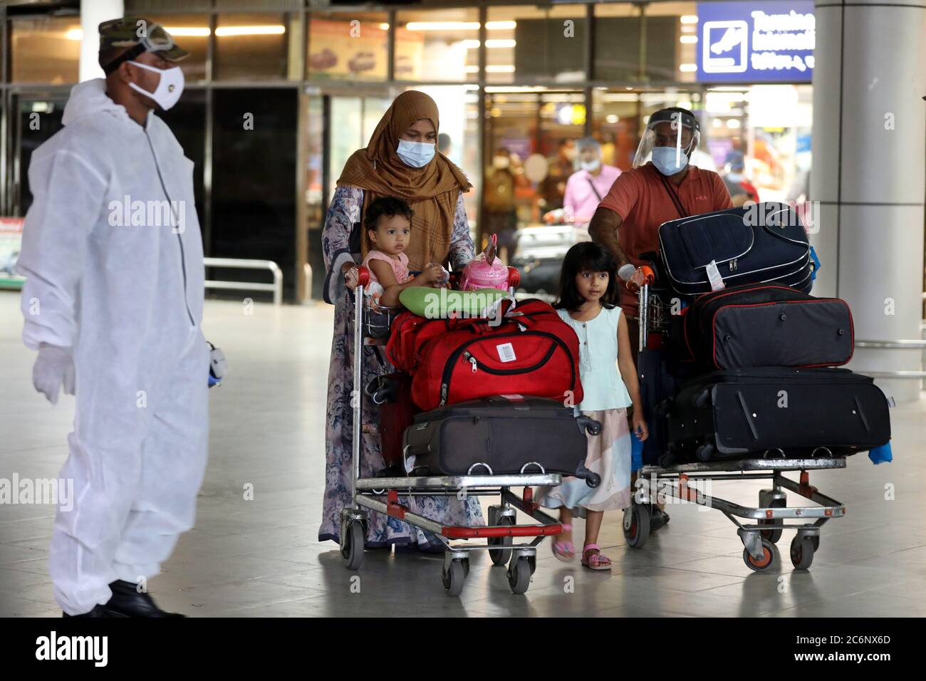 Dhaka, Bangladesh July 10, 2020 Denied entry to Italy, Bangladeshi