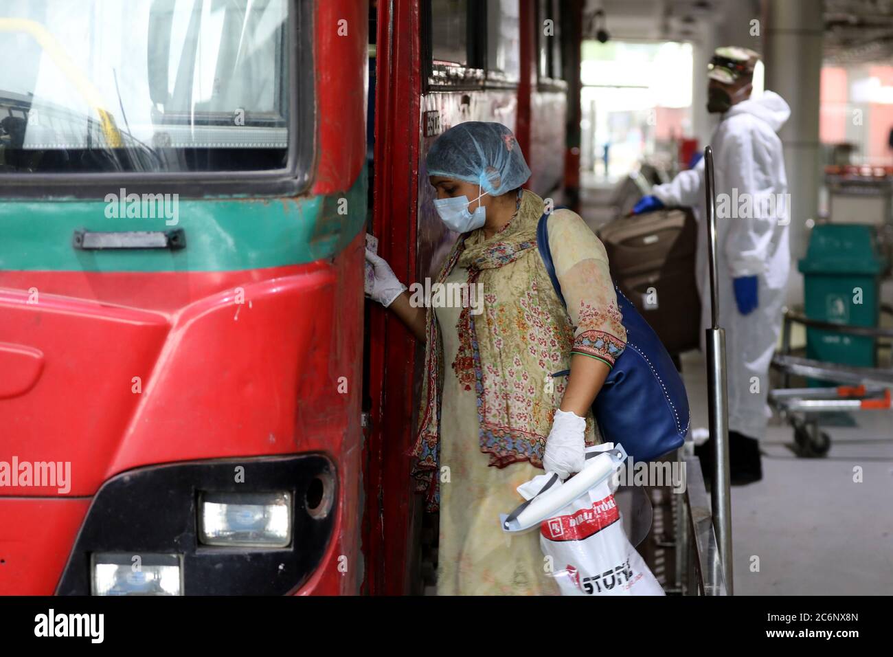 Dhaka, Bangladesh July 10, 2020 Denied entry to Italy, Bangladeshi
