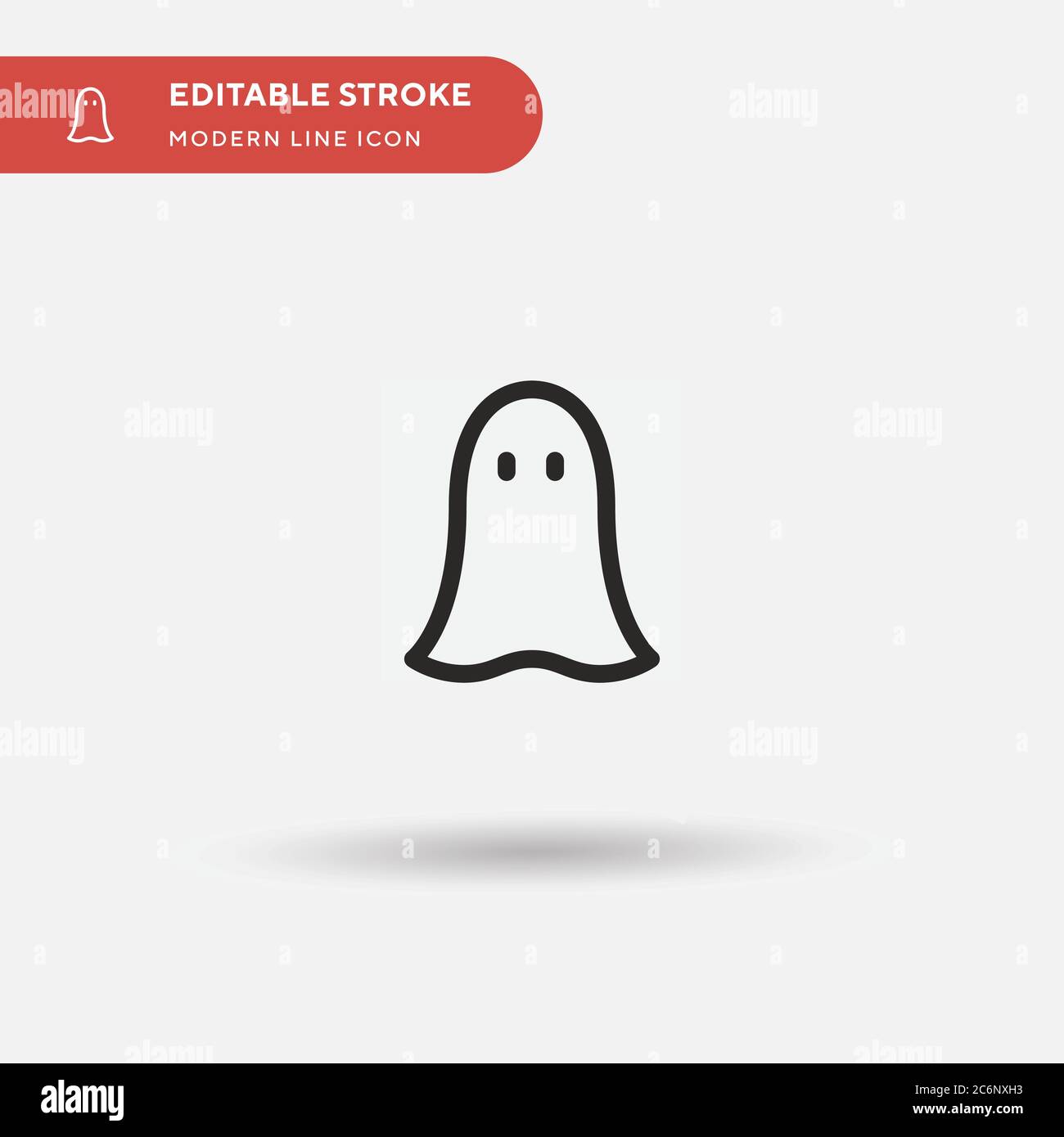 Ghost Simple vector icon. Illustration symbol design template for web ...
