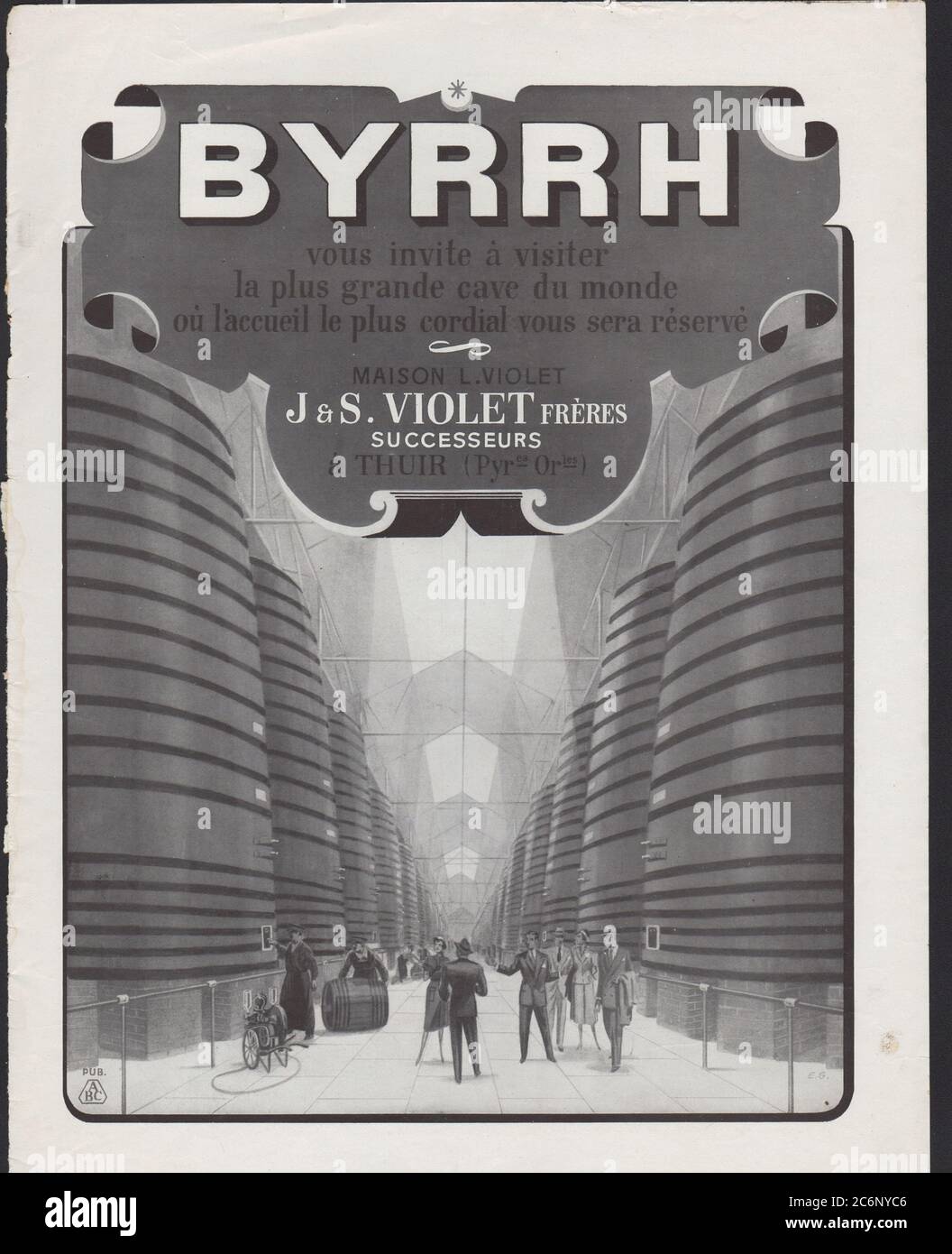 Publicité ancienne byrrh - France