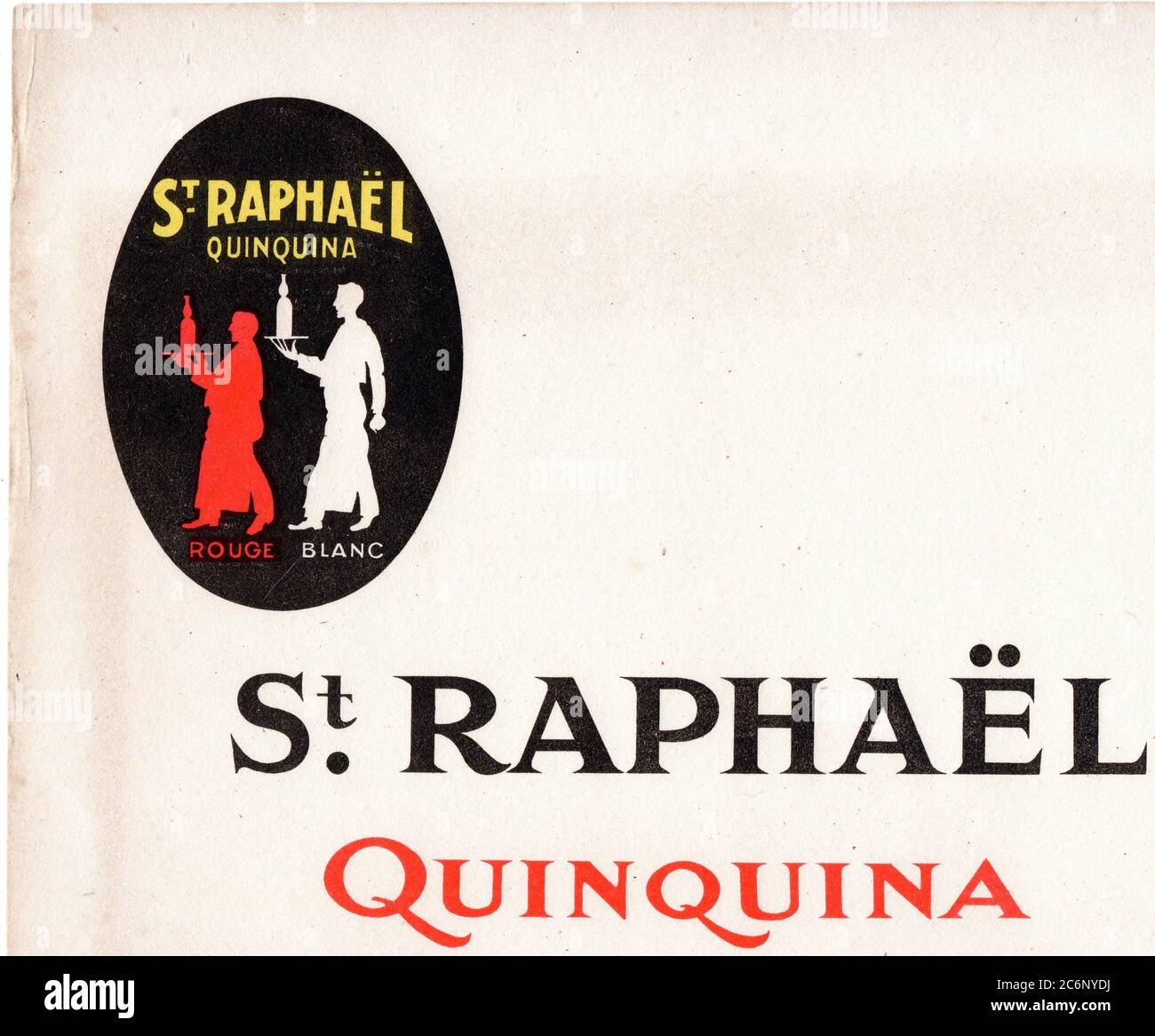 Publicite aperitif St Raphael Quinquina vers 1955 Stock Photo