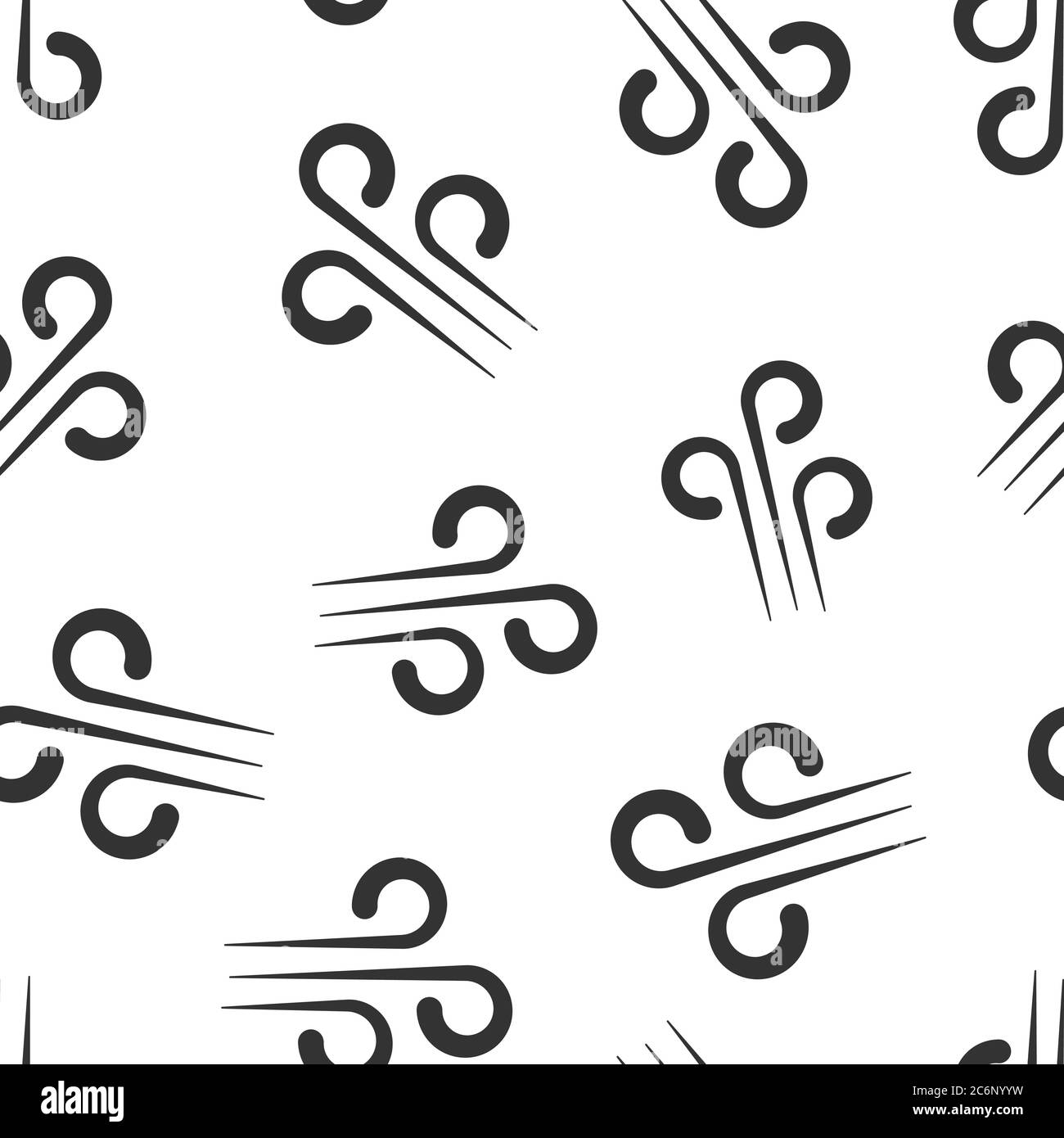 Wind icon in flat style. Air vector illustration on white isolated ...