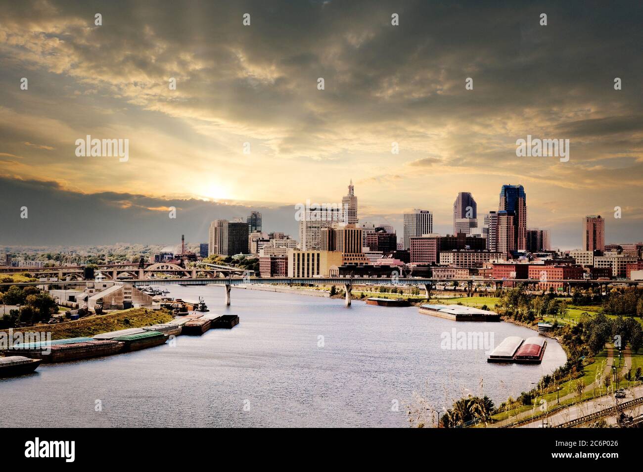 Saint Paul, the capitol of Minnesota, sits on the Mississippi River ...