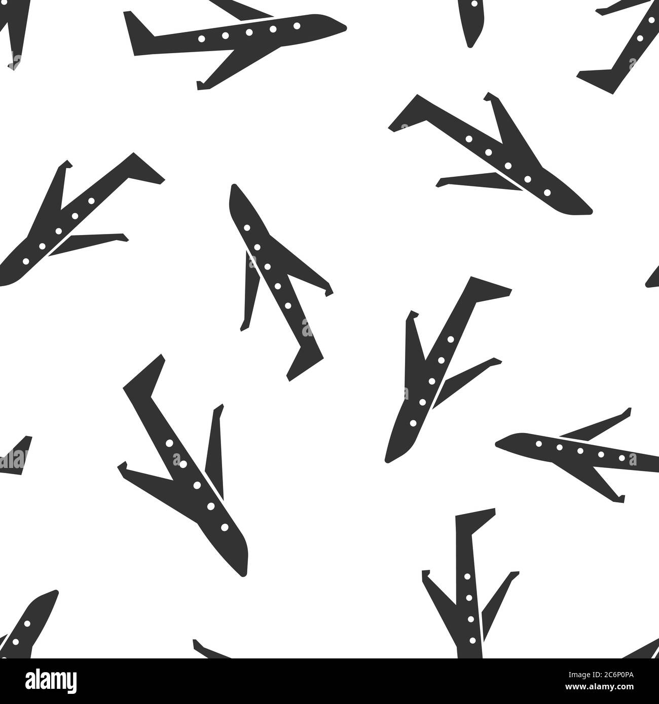 Plane icon in flat style. Airplane vector illustration on white ...