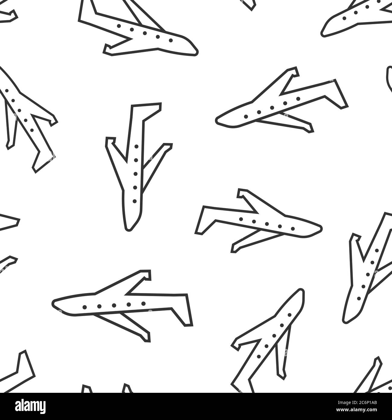 Plane icon in flat style. Airplane vector illustration on white ...