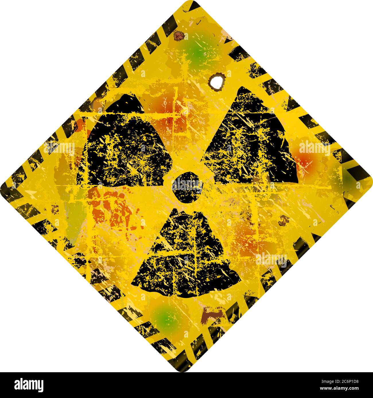 Radiation warning sign, vector illustration Stock Vector Image & Art Alamy