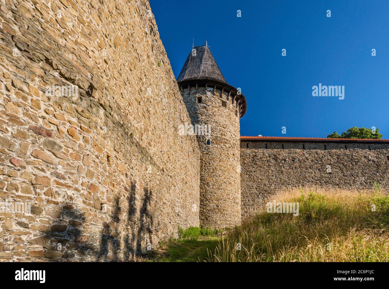 Helfstyn Castle, near Lipnik nad Becvou, Moravia, Olomouc Region, Czech Republic Stock Photo