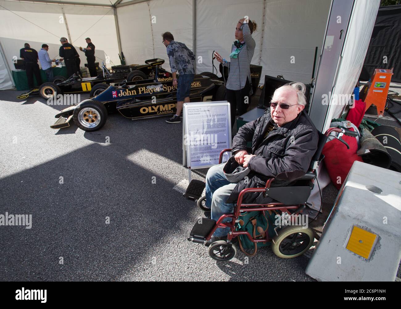 Örebro, Sweden 2016-09-10 Bobby Clark, former mechanic for F1 star Ronnie Peterson, during Örebro race day. Photo Jeppe Gustafsson Stock Photo