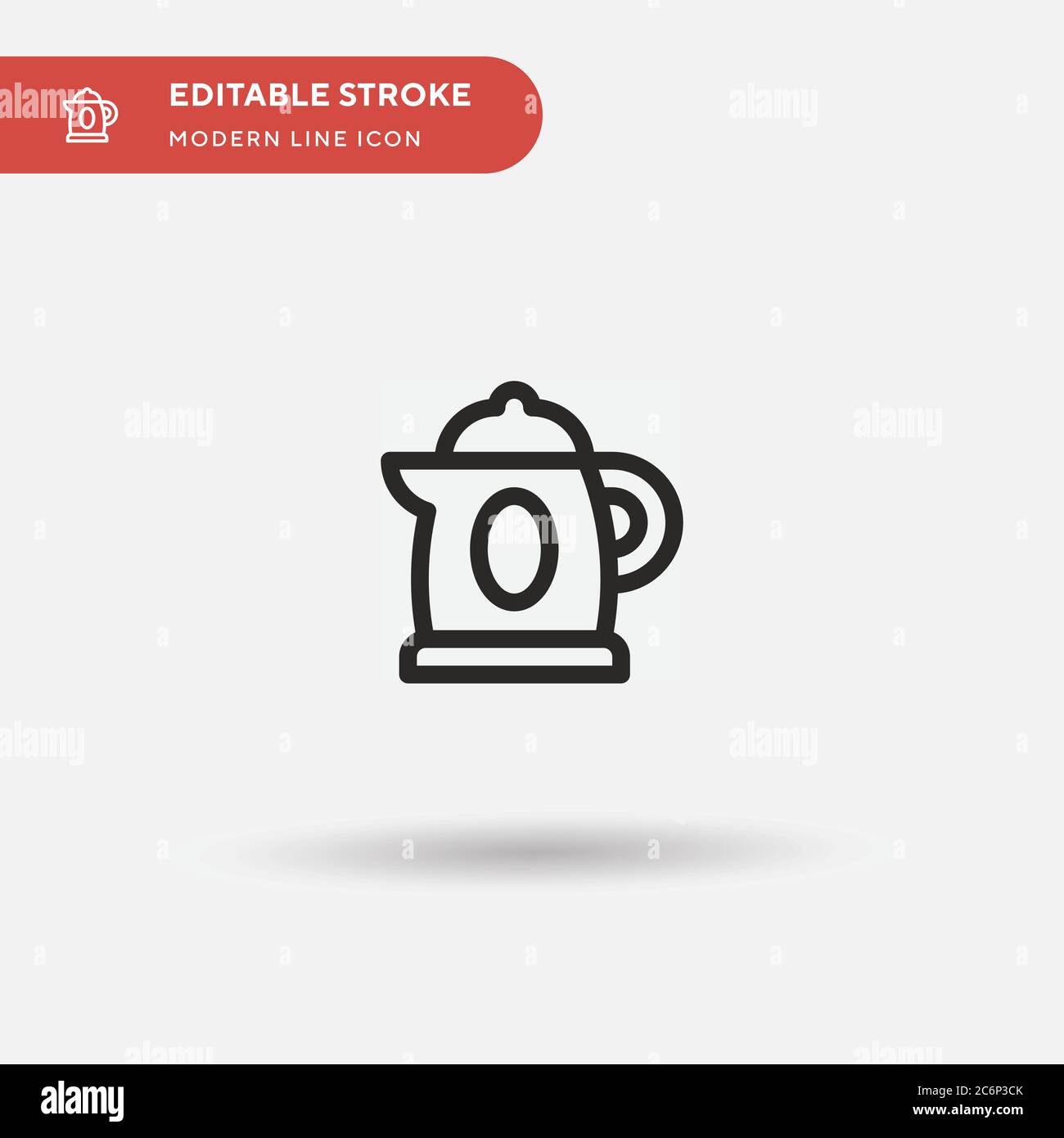 Kettle Simple vector icon. Illustration symbol design template for web ...